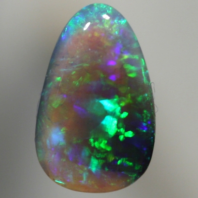 SOLID CRYSTAL OPAL Rolling flash of very bright strong green